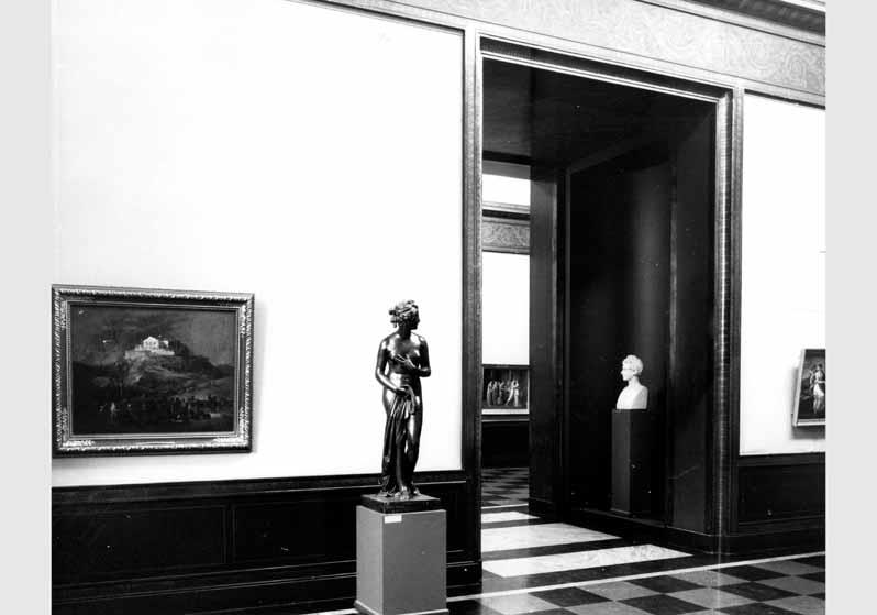 Blick in die Ausstellung der Nationalgalerie