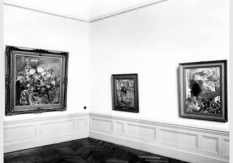 Blick in die Ausstellung "Lovis Corinth zum 100. Geburtstag" vom 21. Juli 1958 - 18. Sept.1958 in der Nationalgalerie