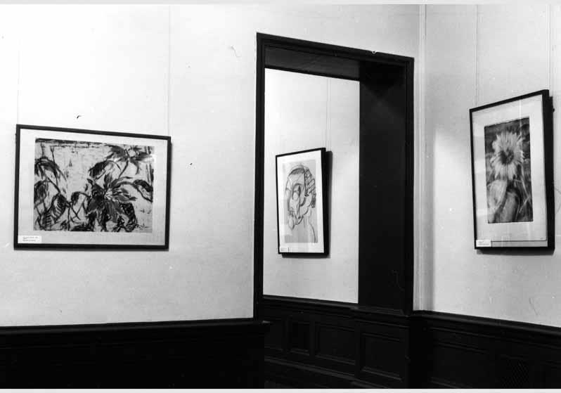 Blick in die Kabinett-Ausstellung "Christian Rohlfs 1849 - 1938 - Aquarelle und Gemälde von 1919 bis 1937 aus Sammlungen der DDR" vom 08. Jan. 1988 - 28. Febr. 1988 in der Nationalgalerie