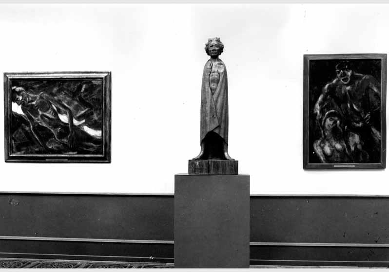 Blick in die Kabinett-Ausstellung "Christian Rohlfs 1849 - 1938 - Aquarelle und Gemälde von 1919 bis 1937 aus Sammlungen der DDR" vom 08. Jan. 1988 - 28. Febr. 1988 in der Nationalgalerie