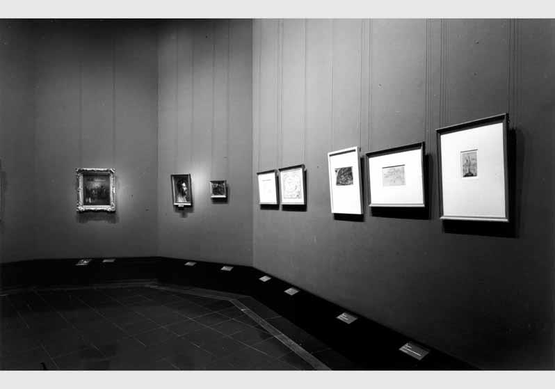 Blick in die Kabinett-Ausstellung "Landschaft, Revolution, Geschichte - Adolph Menzel Die Bittschrift" vom 08. Aug. 2002 - 10. Nov. 2002 in der Alten Nationalgalerie