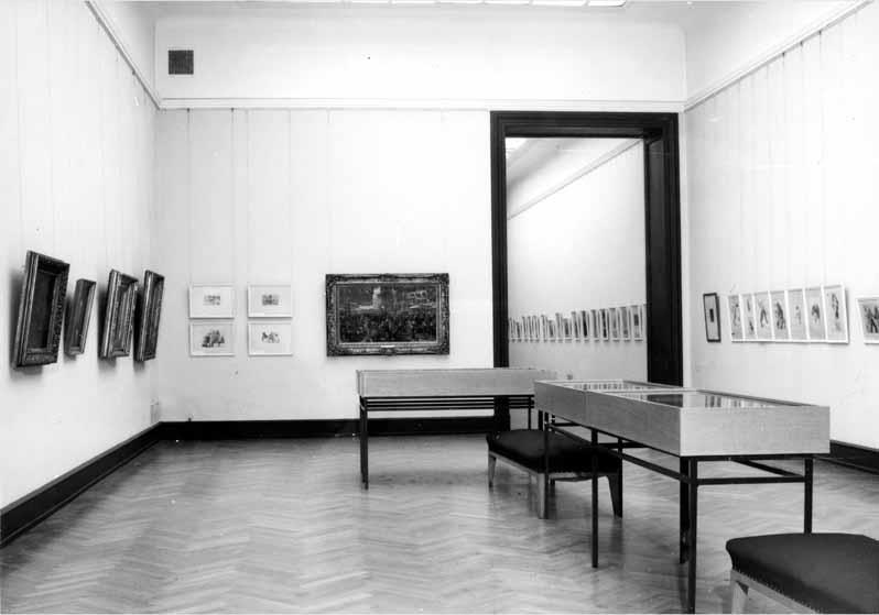 Blick in die Ausstellung "Adolph Menzel - Gemälde und Zeichnungen" vom 04. Juli 1980 - 02. Nov. 1980 in der Nationalgalerie