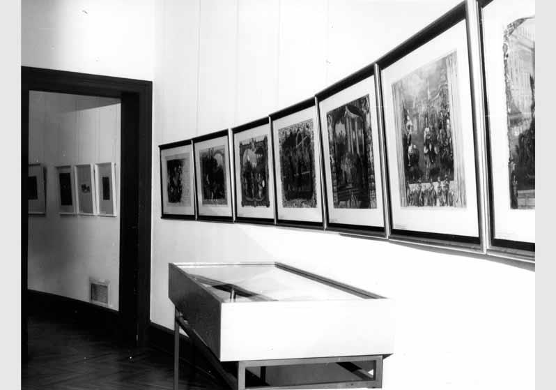 Blick in die Ausstellung "Adolph Menzel - Gemälde und Zeichnungen" vom 04. Juli 1980 - 02. Nov. 1980 in der Nationalgalerie