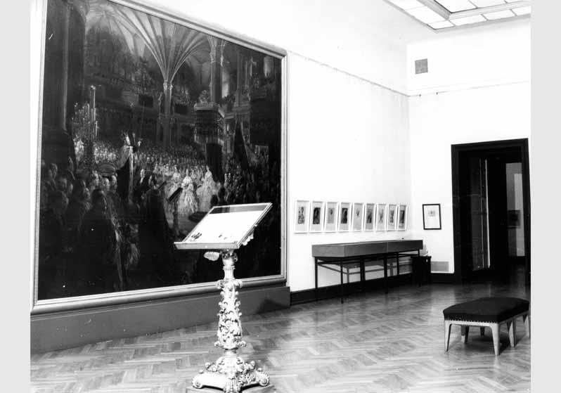 Blick in die Ausstellung "Adolph Menzel - Gemälde und Zeichnungen" vom 04. Juli 1980 - 02. Nov. 1980 in der Nationalgalerie