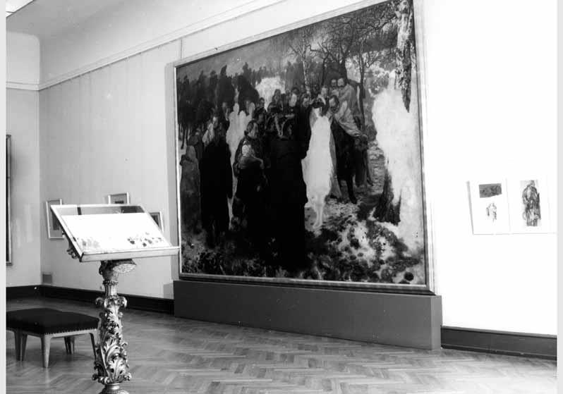 Blick in die Ausstellung "Adolph Menzel - Gemälde und Zeichnungen" vom 04. Juli 1980 - 02. Nov. 1980 in der Nationalgalerie