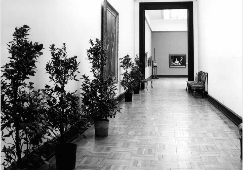 Blick in die Ausstellung "Von Courbet bis Cézanne - französische Malerei 1848 - 1886" vom 10. Dez. 1982 - 20. Febr. 1983 in der Nationalgalerie