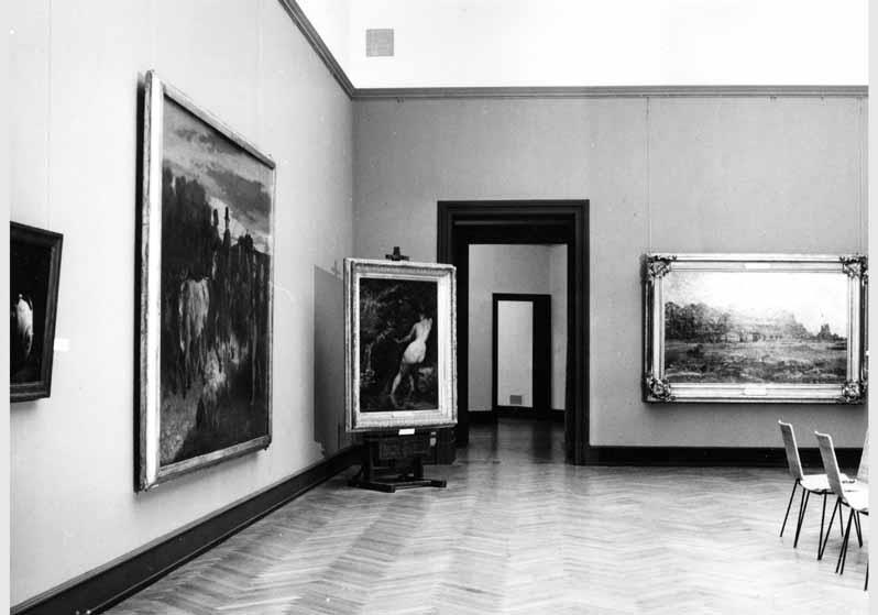 Blick in die Ausstellung "Von Courbet bis Cézanne - französische Malerei 1848 - 1886" vom 10. Dez. 1982 - 20. Febr. 1983 in der Nationalgalerie