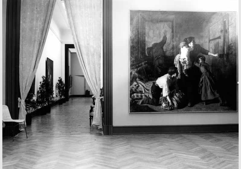Blick in die Ausstellung "Von Courbet bis Cézanne - französische Malerei 1848 - 1886" vom 10. Dez. 1982 - 20. Febr. 1983 in der Nationalgalerie