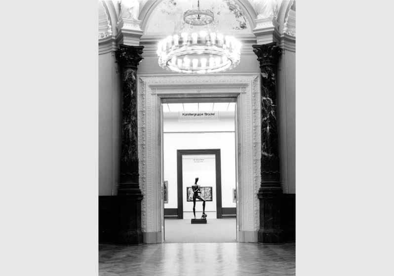 Blick in die Ausstellung "Expressionisten - die Avantgarde in Deutschland 1905 - 1920, 125 Jahre Sammlungen der Nationalgalerie 1861 - 1986" vom 03. Sept. 1986 - 16. Nov. 1986 in der Nationalgalerie