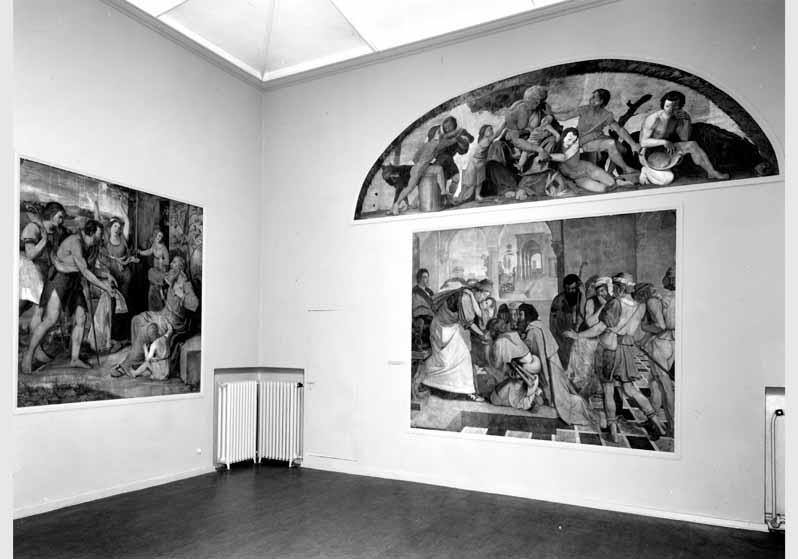 Blick auf die Wandgemälde der Casa Bartholdy in der Nationalgalerie