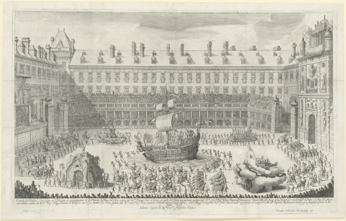 Roßballet in der Wiener Hofburg anlässlich der Vermählung Leopold I. mit Margarita