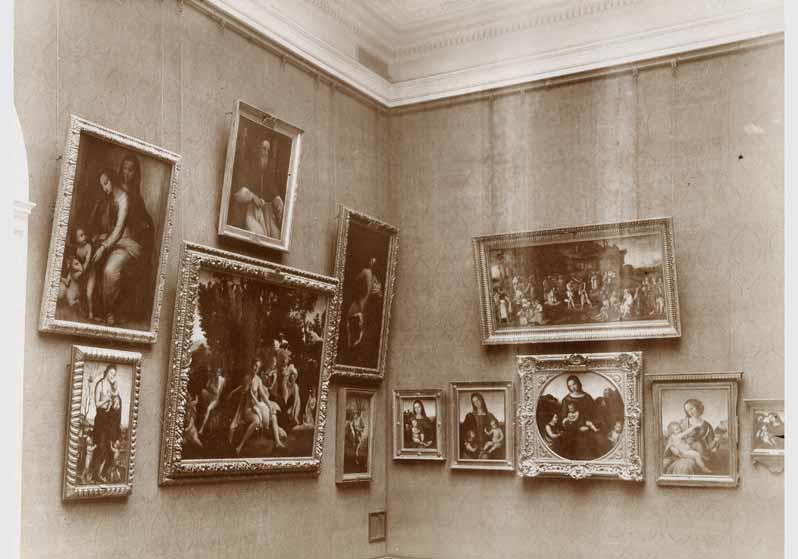 Aufstellung der Gemäldegalerie und der Skulpturensammlung im Kaiser-Friedrich-Museum, Raum 45, Italienische Gemälde und Bildwerke des 16. Jhd.