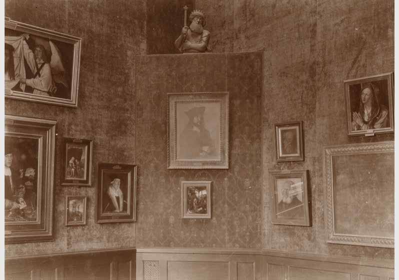 Aufstellung der Gemäldegalerie und der Skulpturensammlung im Kaiser-Friedrich-Museum, Raum 67, Deutsche Gemälde des 16. Jhd.