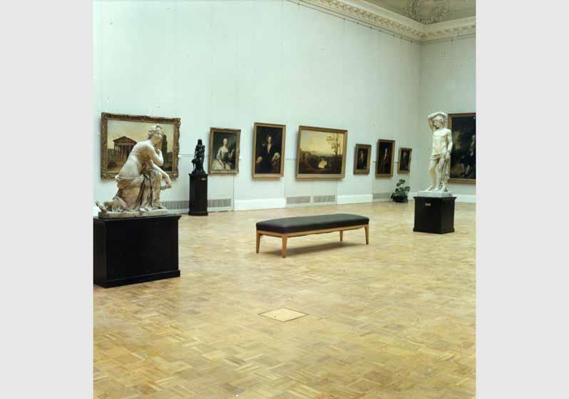Aufstellung der Gemäldegalerie im Bode-Museum, Raum 63, Deutsche, Französische und Englische Werke des 17. und 18. Jhd.