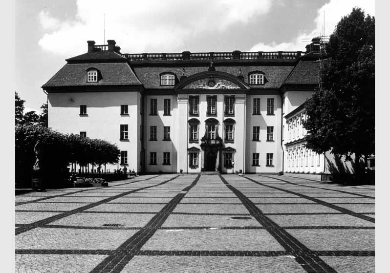 Blick auf das Kunstgewerbemuseum im Schloss Köpenick