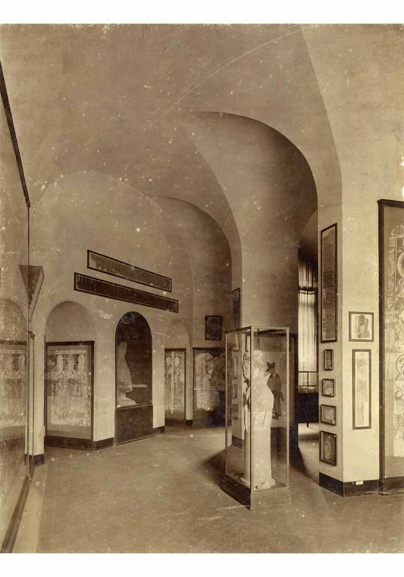 Blick in die Ausstellung des Museums für Völkerkunde, Turfan- und Gandharasammlung, Raum X "Jüngere türkische Epoche 750-1000 n. Chr."