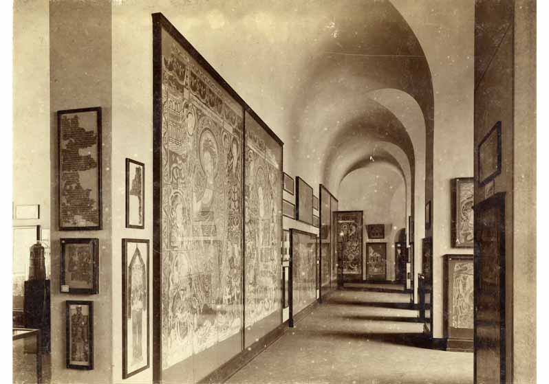 Blick in die Ausstellung des Museums für Völkerkunde, Turfan- und Gandharasammlung, Raum X "Jüngere türkische Epoche 750-1000 n. Chr."