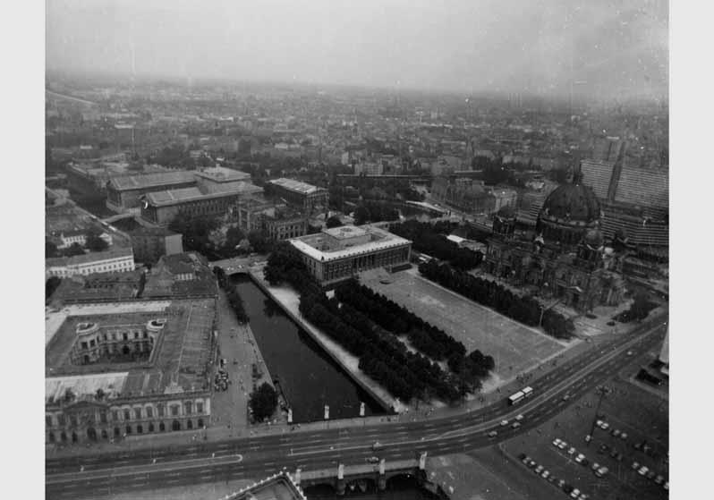 Luftbildaufnahme von der Museumsinsel
