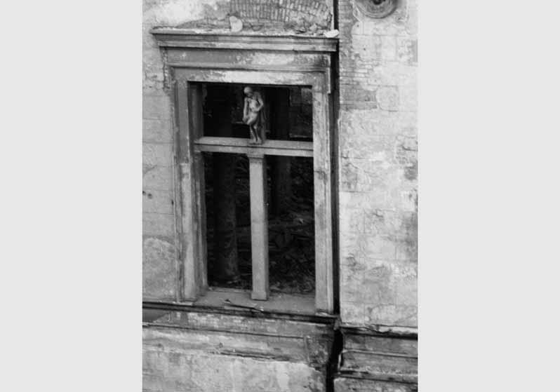 Fenster an der Fassade des Neuen Museums