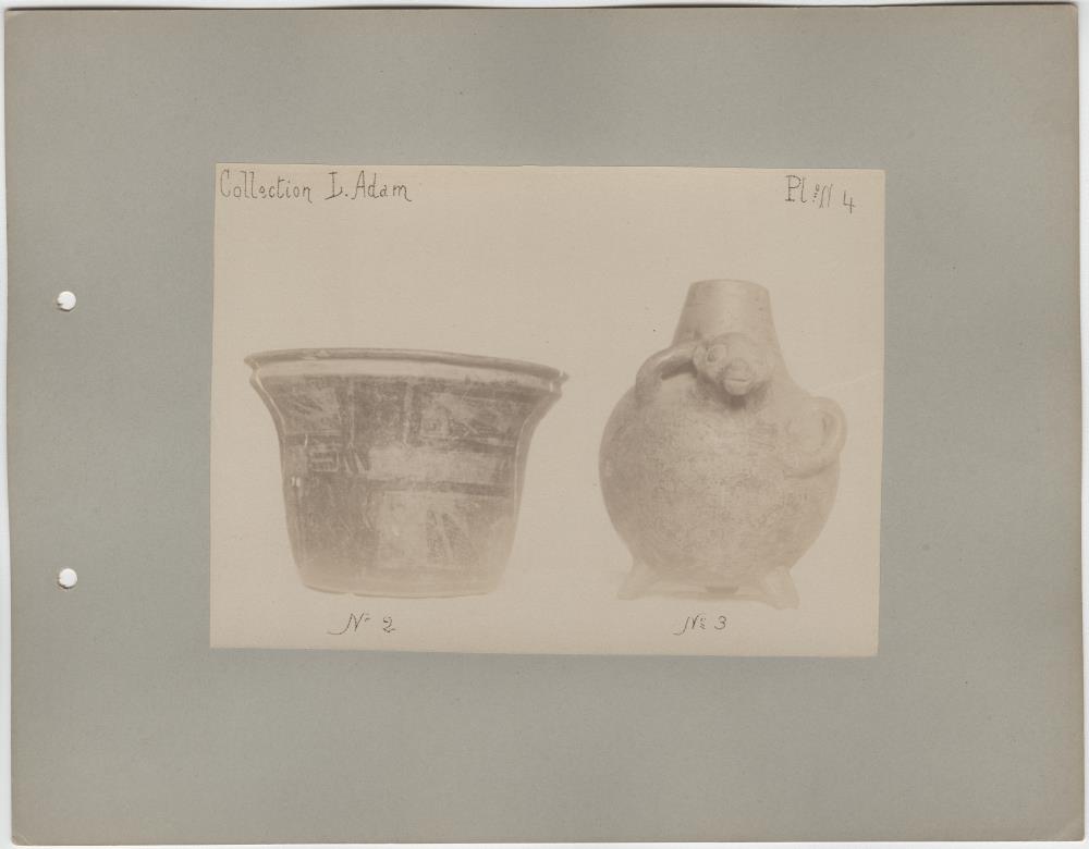 "Altertümer aus San Salvador. Collection L. Adam."