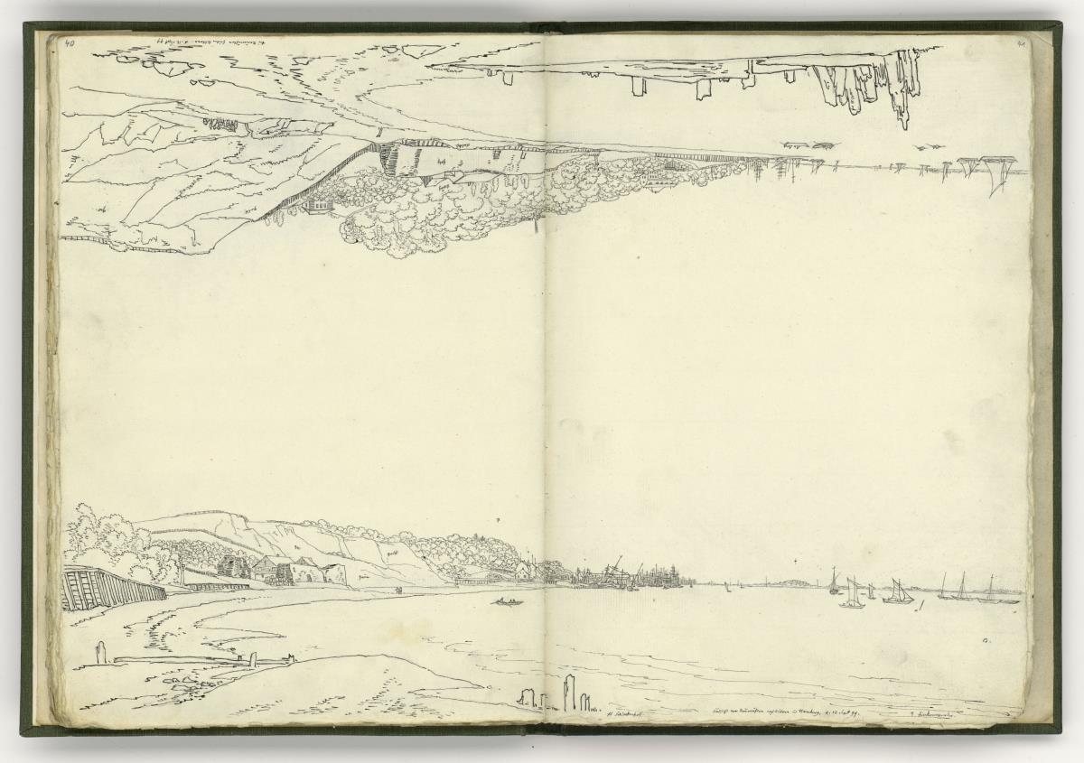 Hafen von Altona und Hamburg, Neumühlen hinter Altona