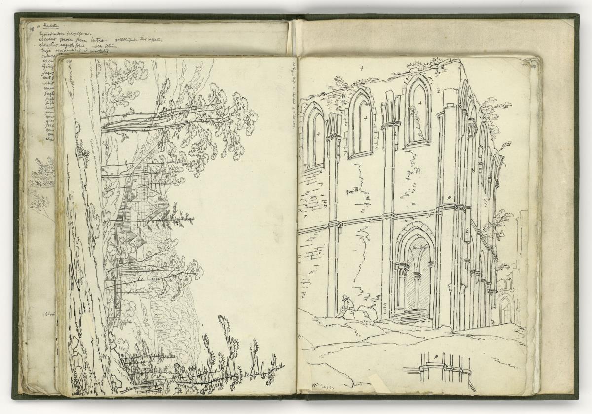 Die Papiermühle bei Karlsbad / Gotische Klosterruine bei Walkenried
