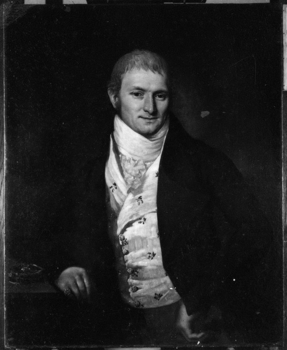 Porträt eines Herren in Frack, Weste und Chachenez