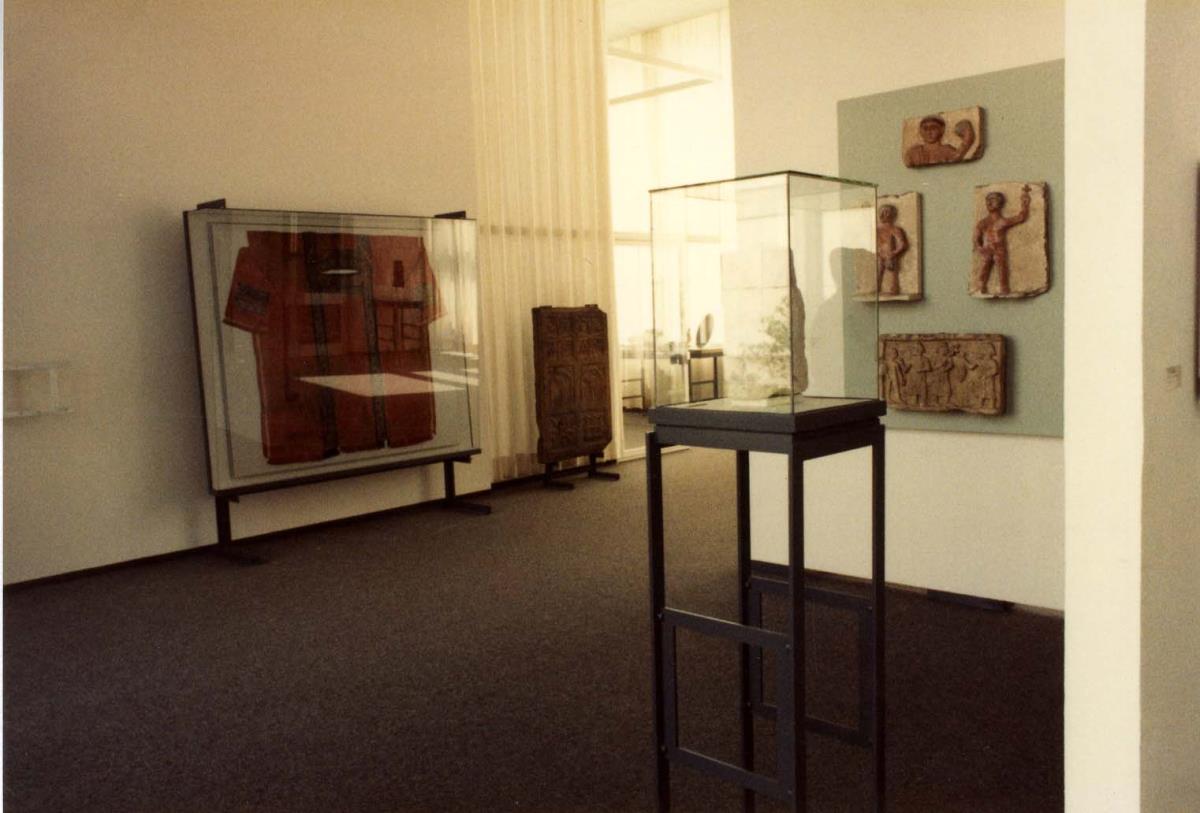 Blick in die Ausstellung der Skulpturensammlung und der Frühchristlich-Byzantinischen Sammlung im Museum Dahlem