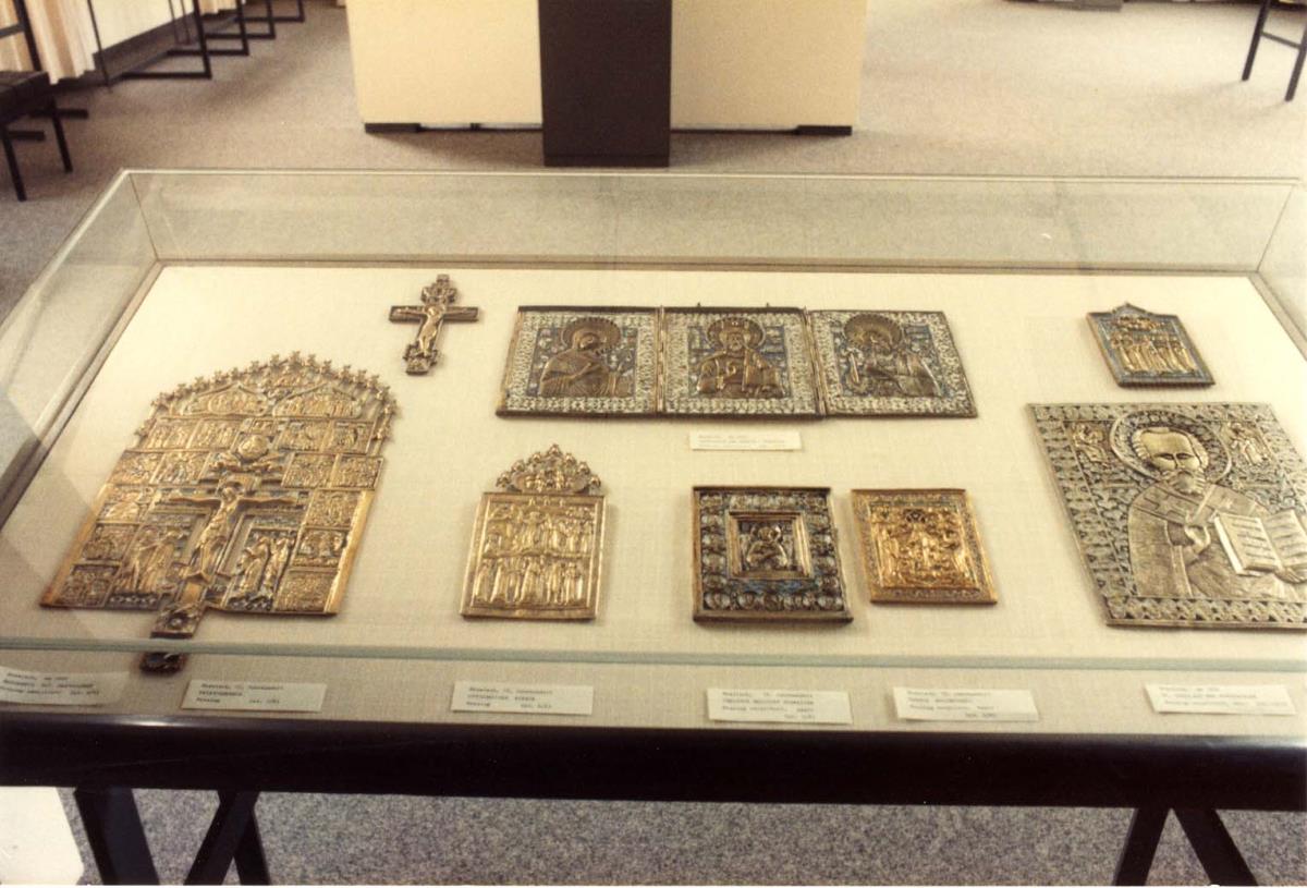 Blick in die Ausstellung der Skulpturensammlung und der Frühchristlich-Byzantinischen Sammlung im Museum Dahlem