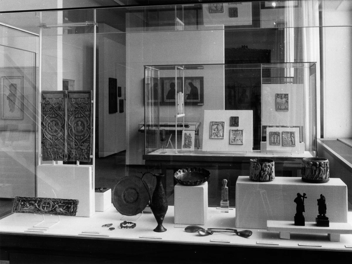 Blick in die Ausstellung der Skulpturensammlung und der Frühchristlich-Byzantinischen Sammlung im Museum Dahlem