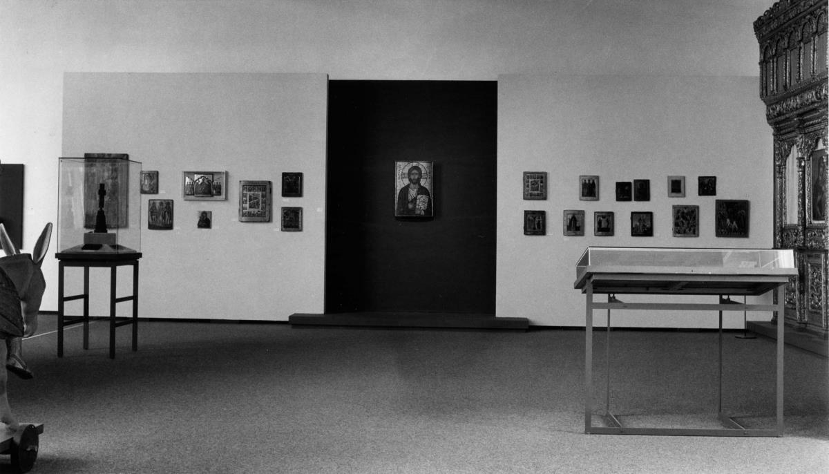 Blick in die Ausstellung der Skulpturensammlung und der Frühchristlich-Byzantinischen Sammlung im Museum Dahlem