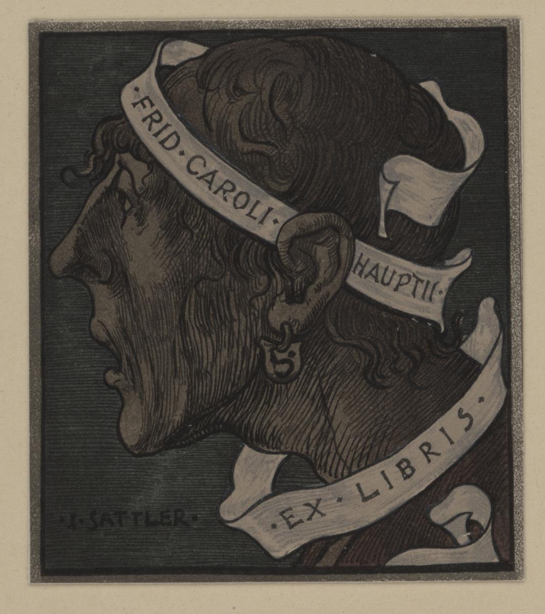 Ex libris friedrich Carl Haupt