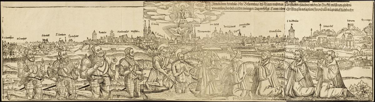 Taufe Christi in der Pegnitz bei Nürnberg