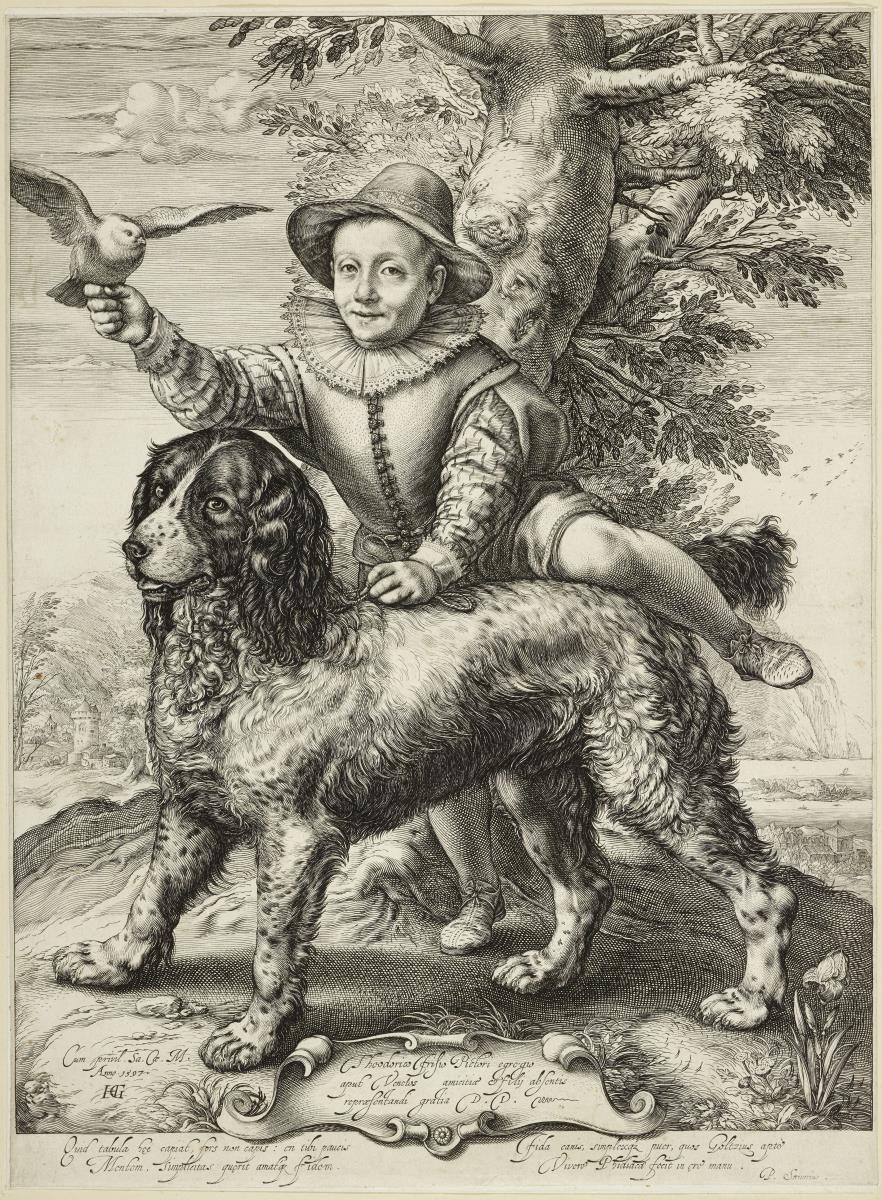 Frederik de Vries mit dem Hund des Goltzius
