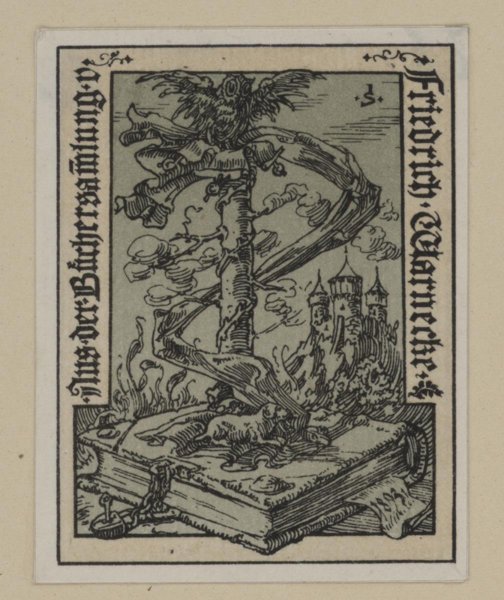 Ex libris Friedrich Warnecke