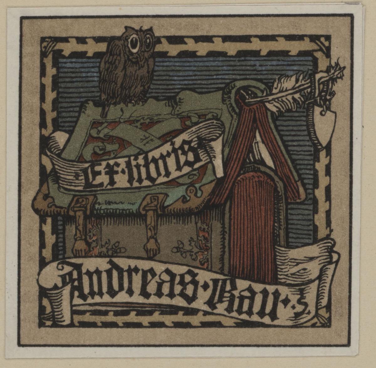 Ex libris Andreas Rau