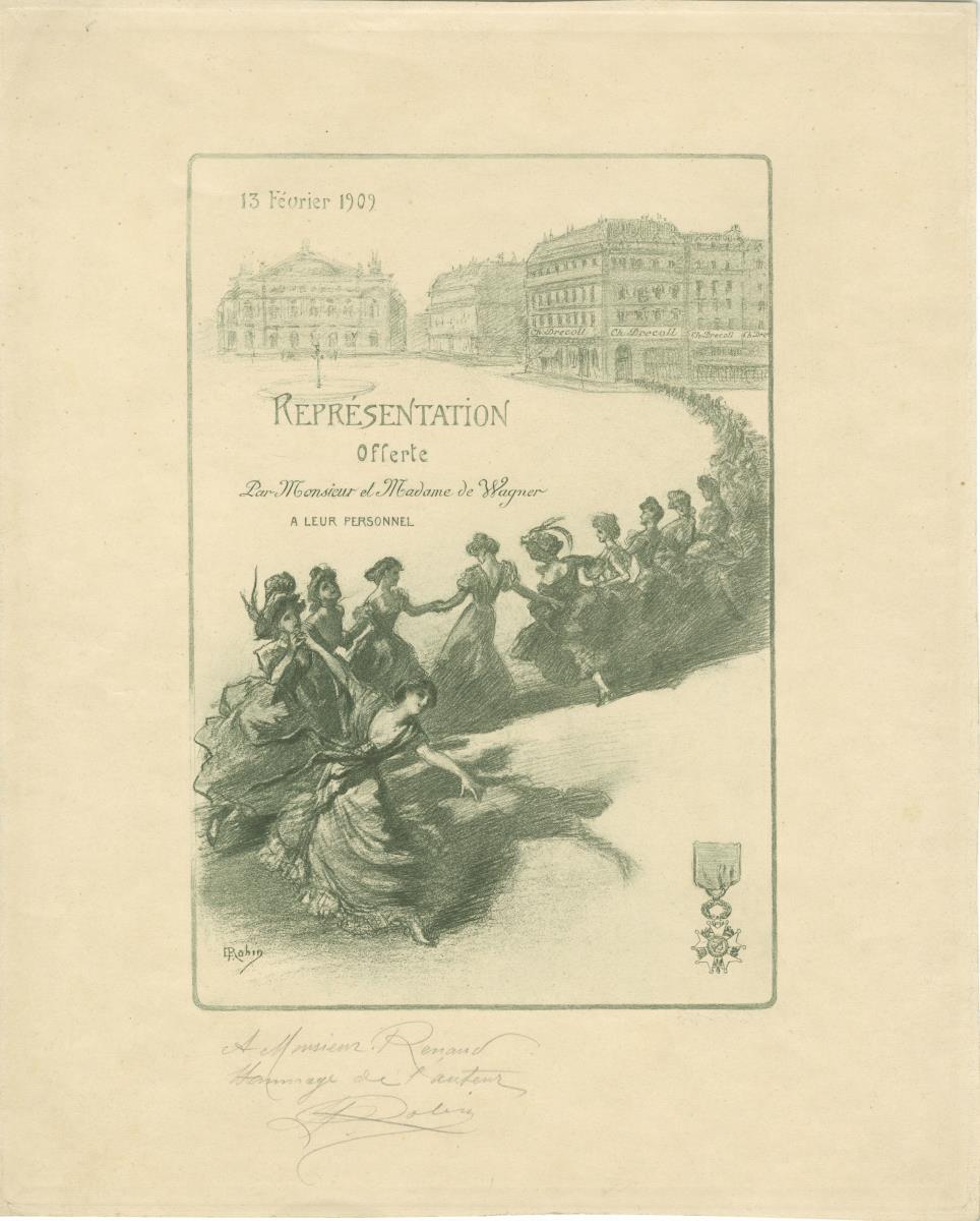 Représentation offerte par Monsieur et Madame de Wagner à leur personnel