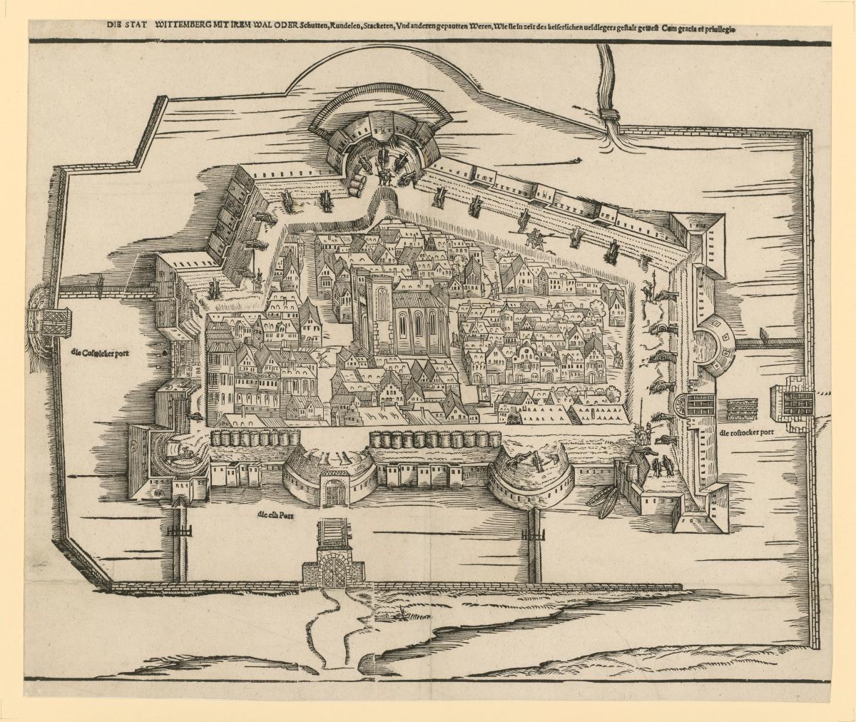 Ansicht der Stadt Wittenberg