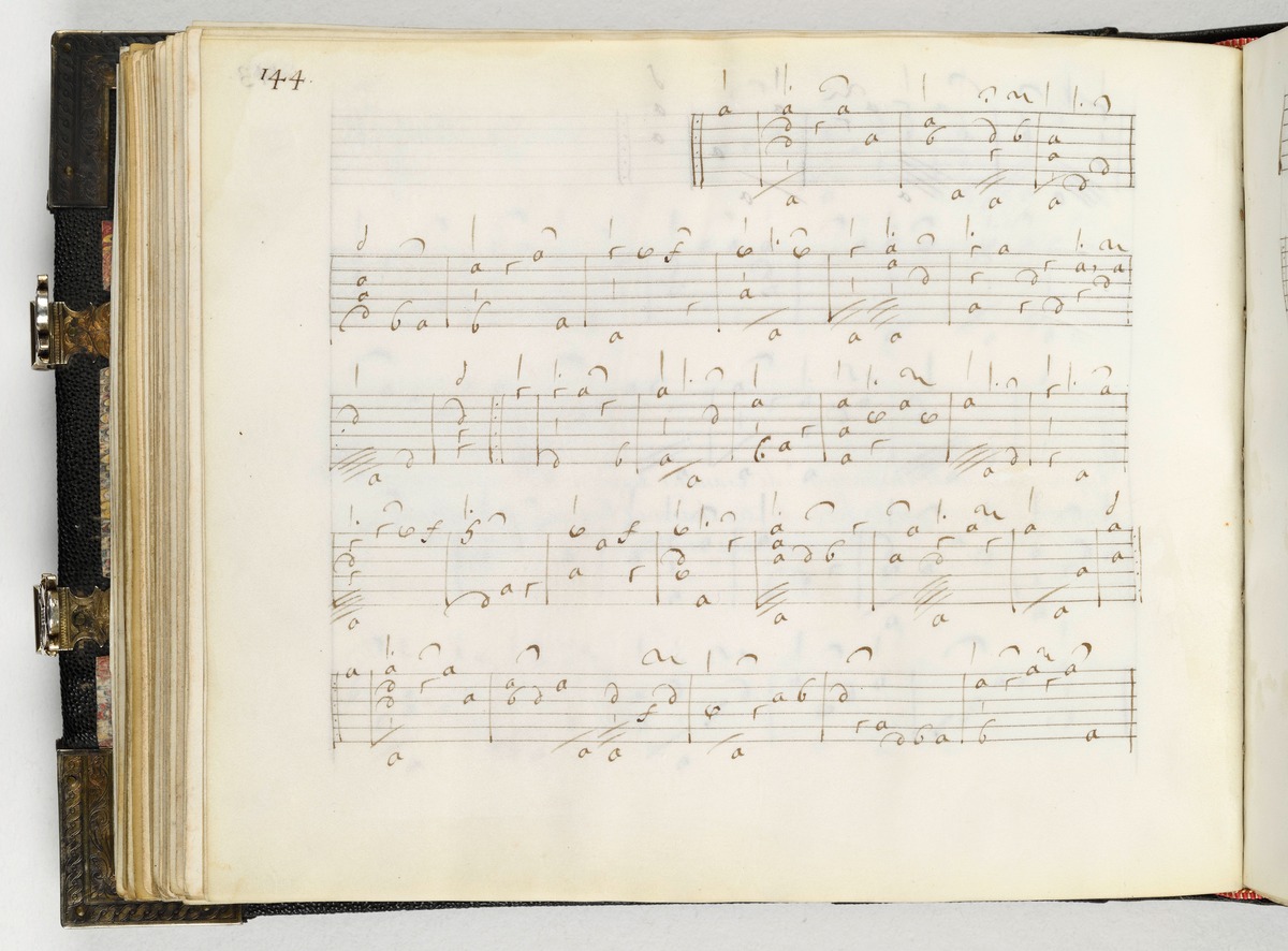 Notenblatt - Autograph von Denis Gaultier