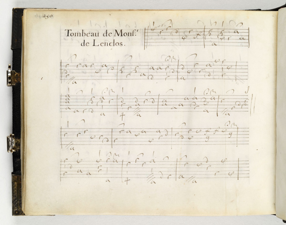 Notenblatt - Autograph von Denis Gaultier