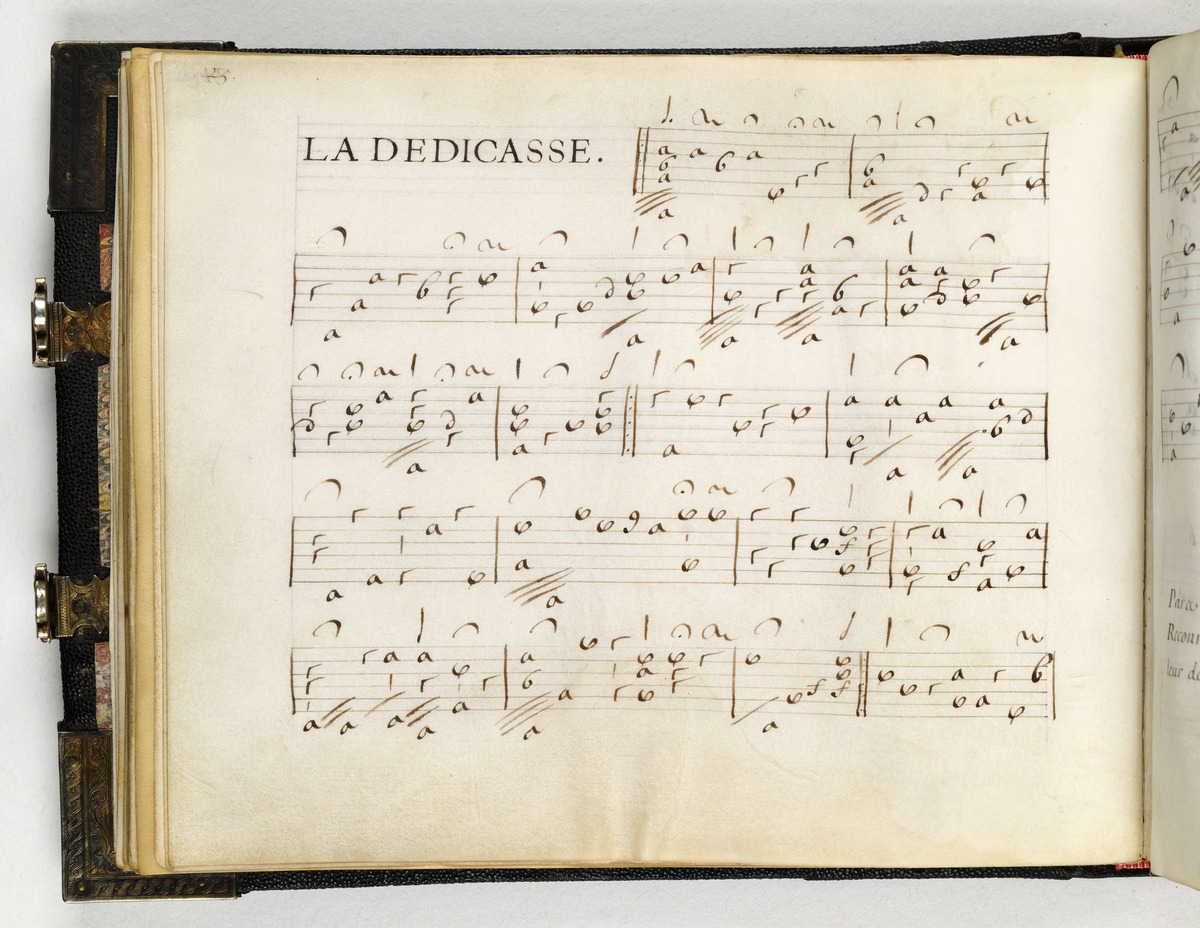 La Dedicasse. Notenblatt zu "La Rhetorique des Dieux" von Denis Gaultier