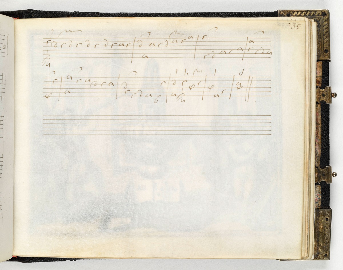 Notenblatt - Autograph von Denis Gaultier