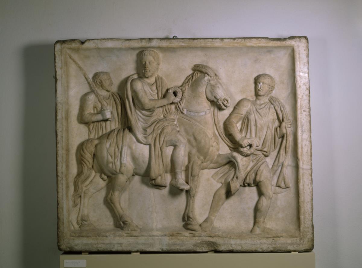 Grabrelief eines römischen Ritters ("Reiterrelief Giustiniani")
