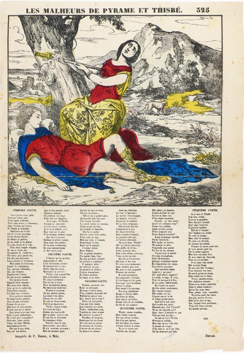 Les Malheurs de Pyrame et Thisbé.