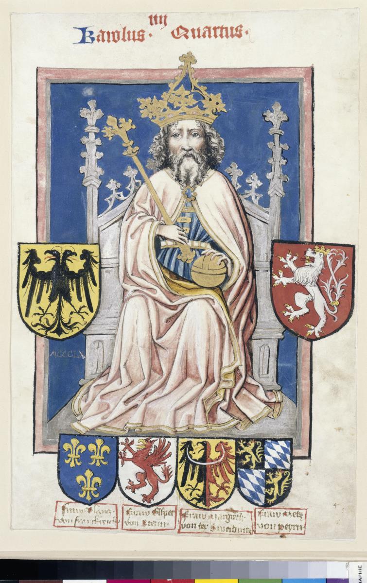Kaiser Karl IV. im Reichsornat