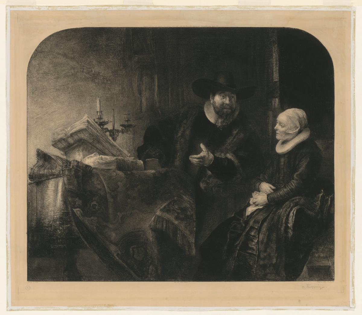 Der Mennonitenprediger Cornelis Claesz Anslo (1592-1646) 
und seine Frau Aeltje Gerritsdr Schouten