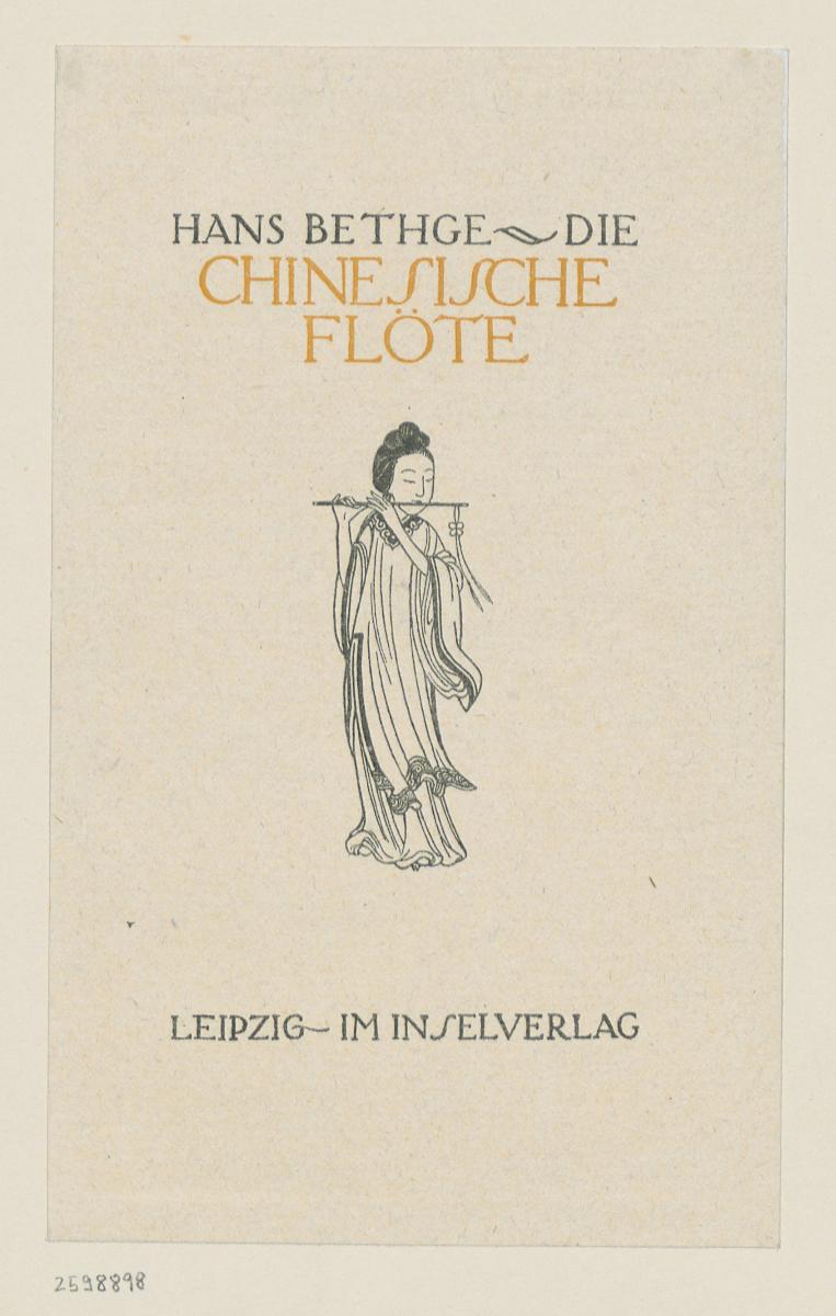 Einband zu Hans Bethge, Die chinesische Flöte