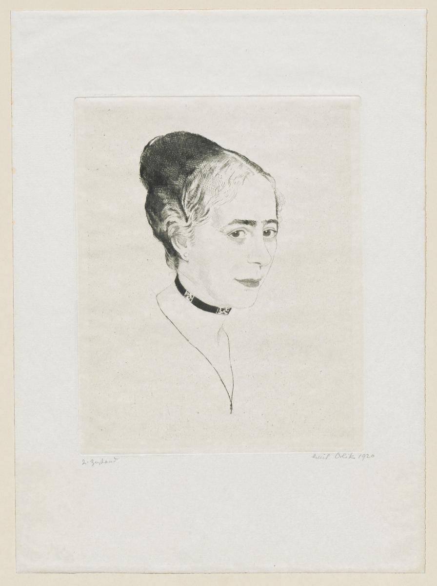 Bildnis einer Dame mit schwarzem Samtband (Regina Freudenberg)