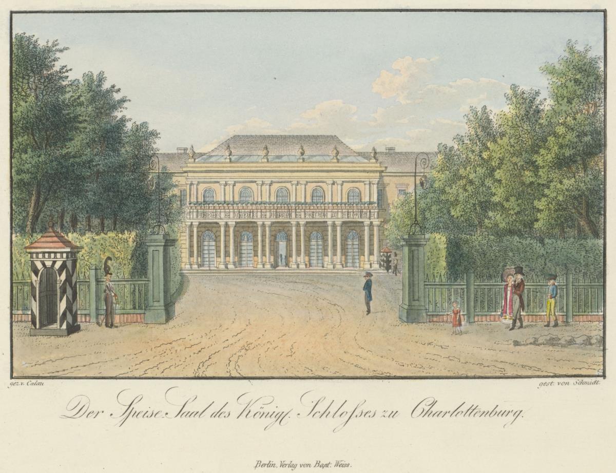 Der Speisesaal des Königlichen Schlosses in Charlottenburg