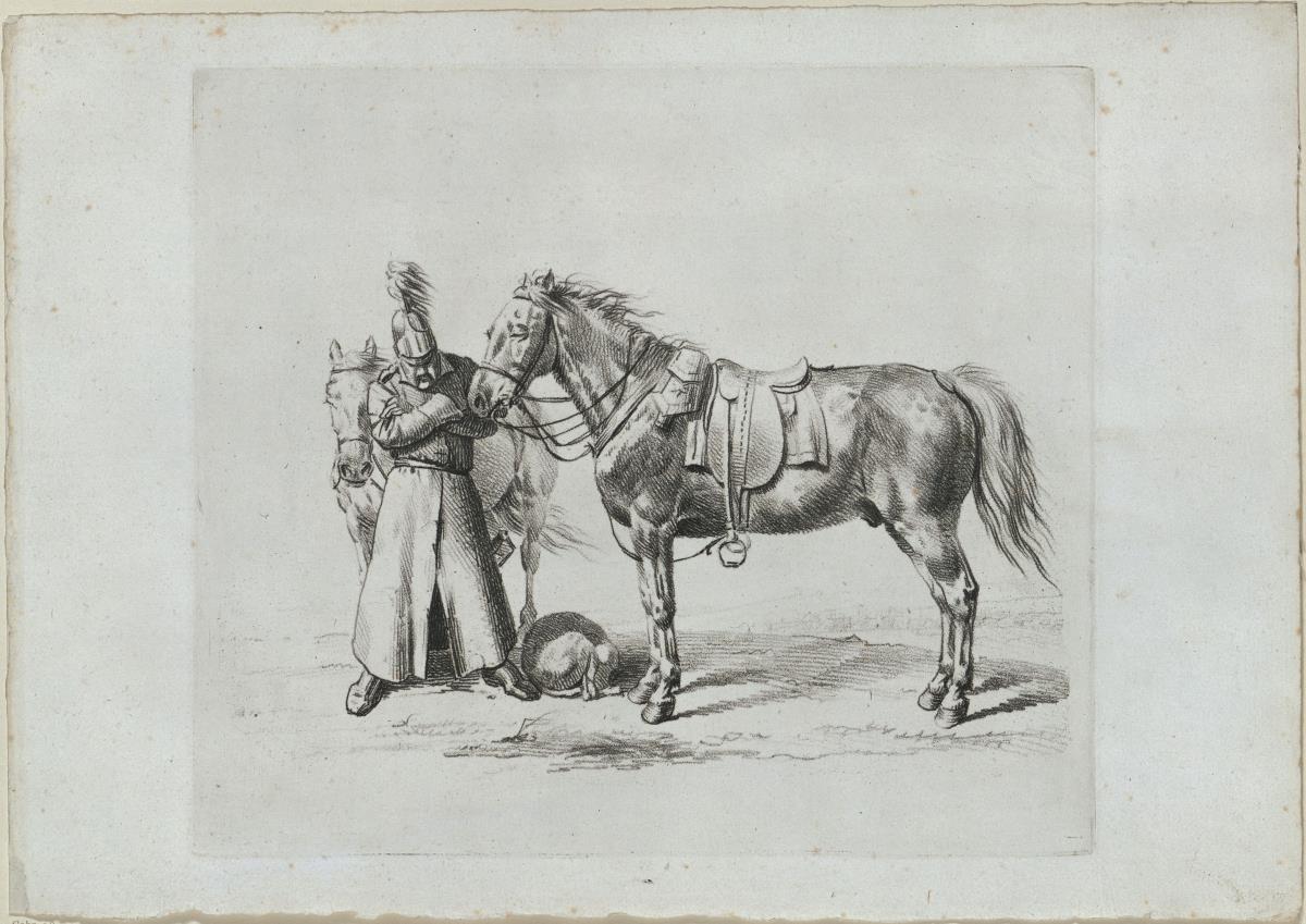 Pferd, Hund und Mann